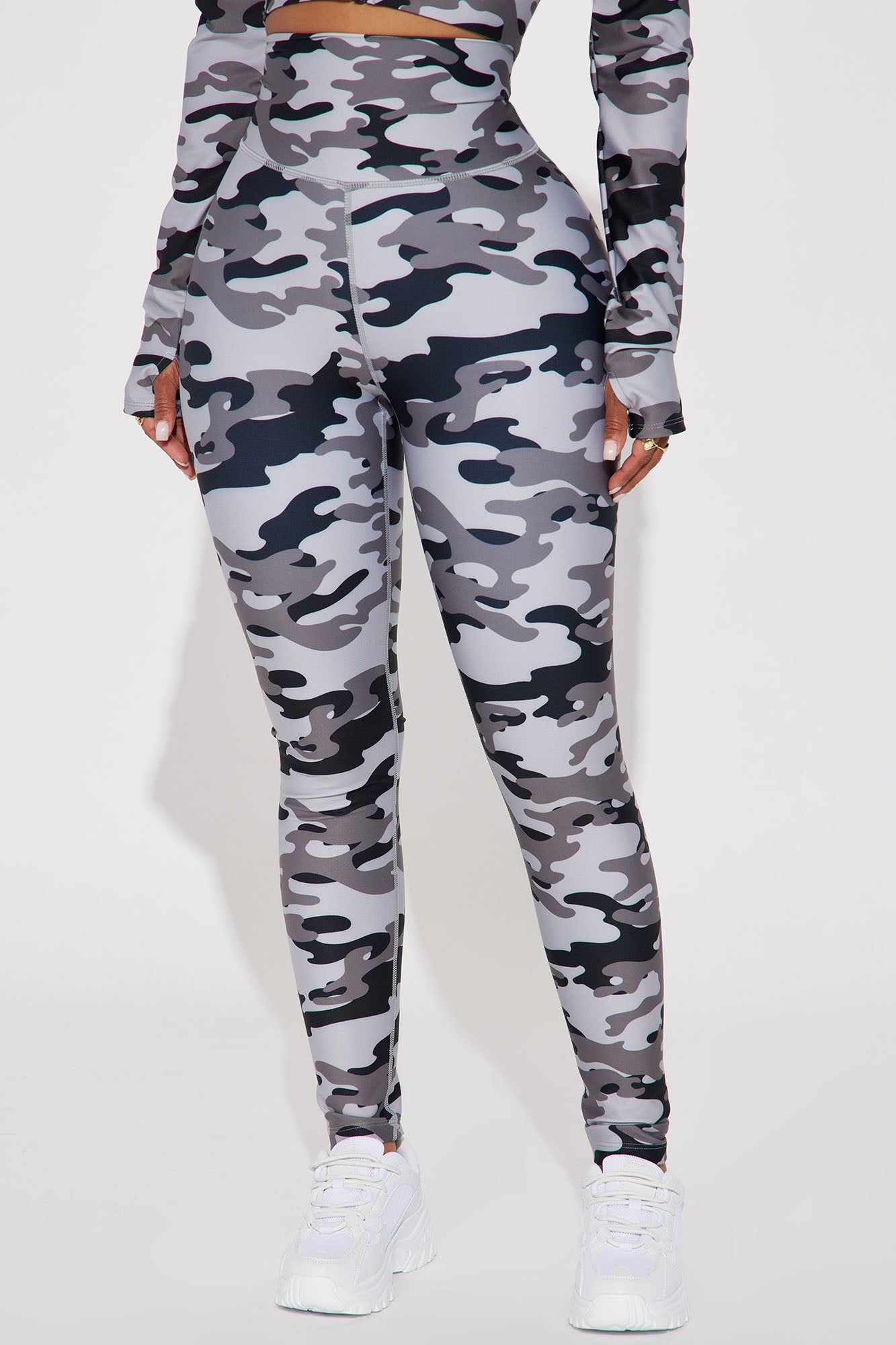 Ground Work Elevate Camo Legging - Charcoal/combo sold by Fashion Nova product image thumbnail 2