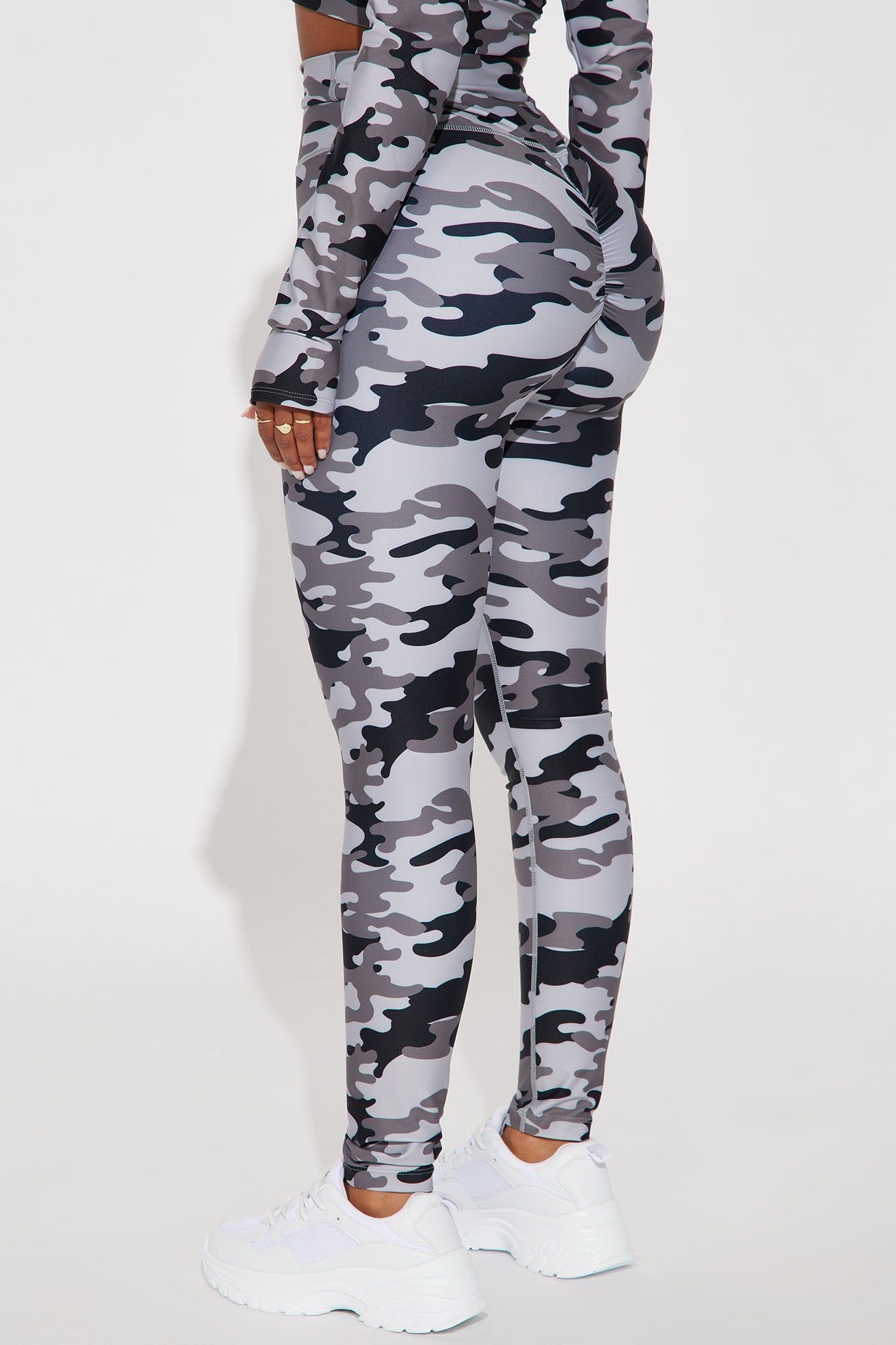 Ground Work Elevate Camo Legging - Charcoal/combo sold by Fashion Nova product image thumbnail 3