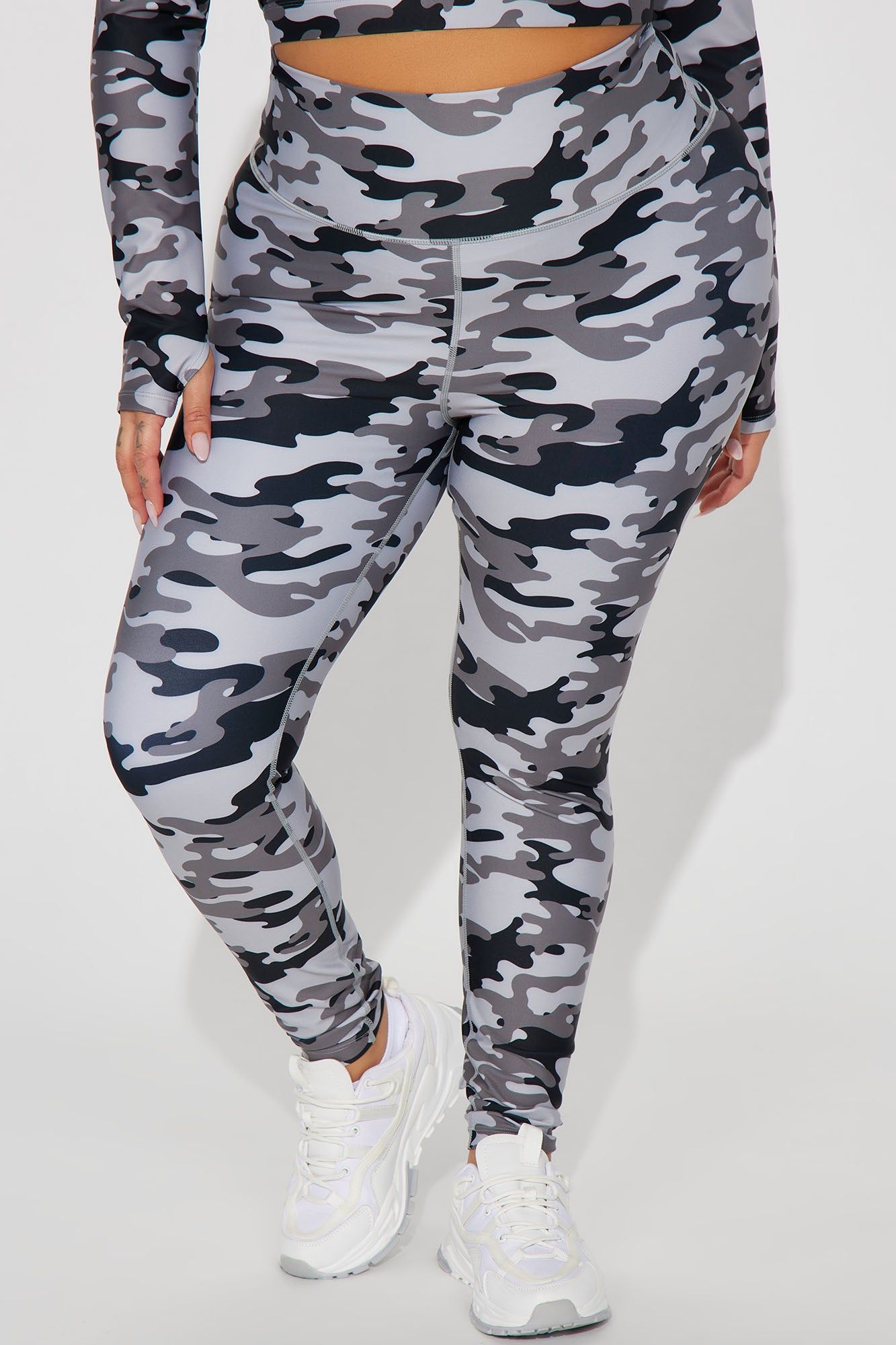 Ground Work Elevate Camo Legging - Charcoal/combo sold by Fashion Nova product image thumbnail 5