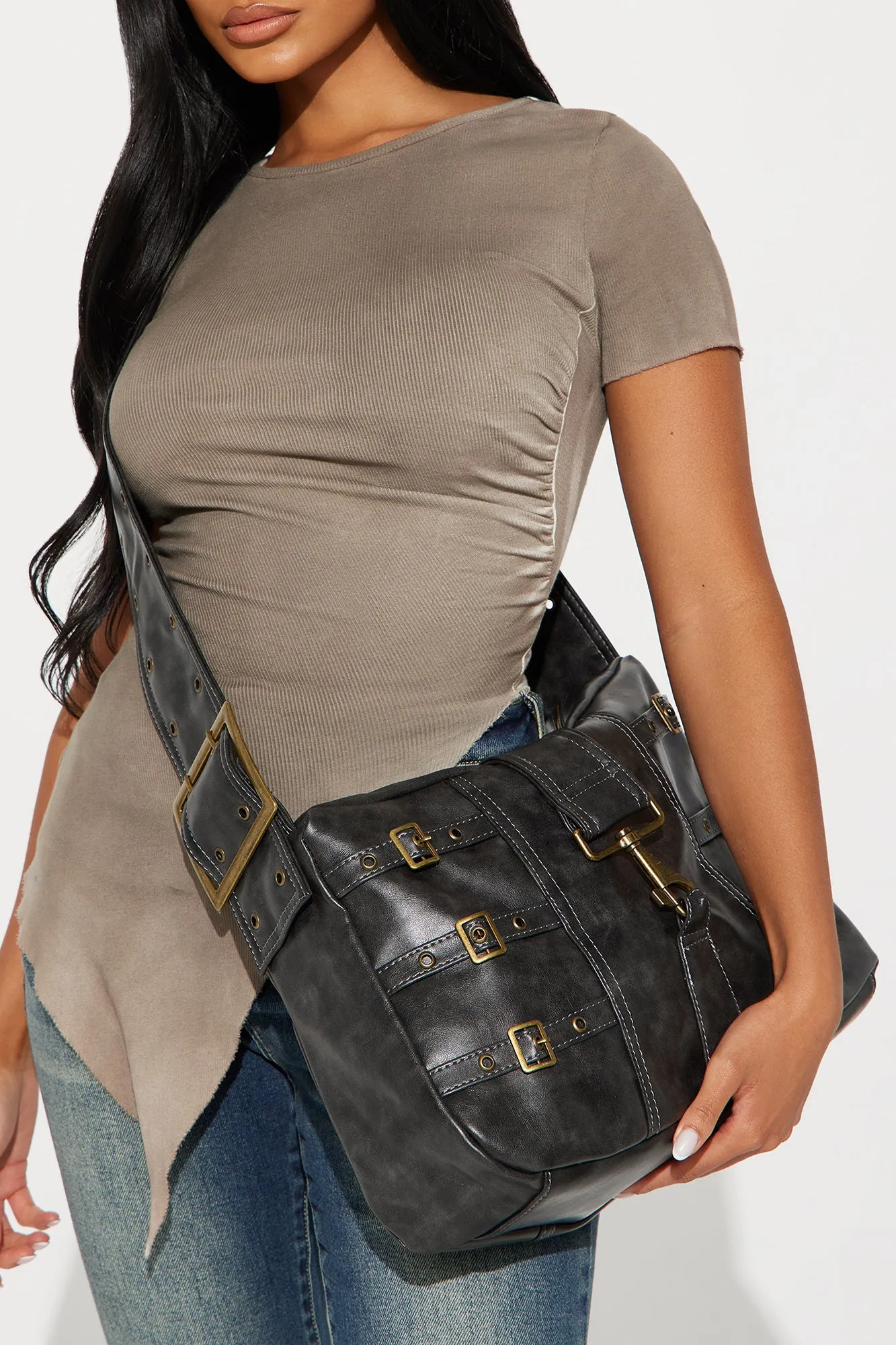 Avril Everyday Handbag - Grey sold by Fashion Nova