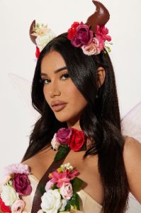 Enchanted Forest Fairy 4 Piece Costume Set - Pink/combo sold by Fashion Nova