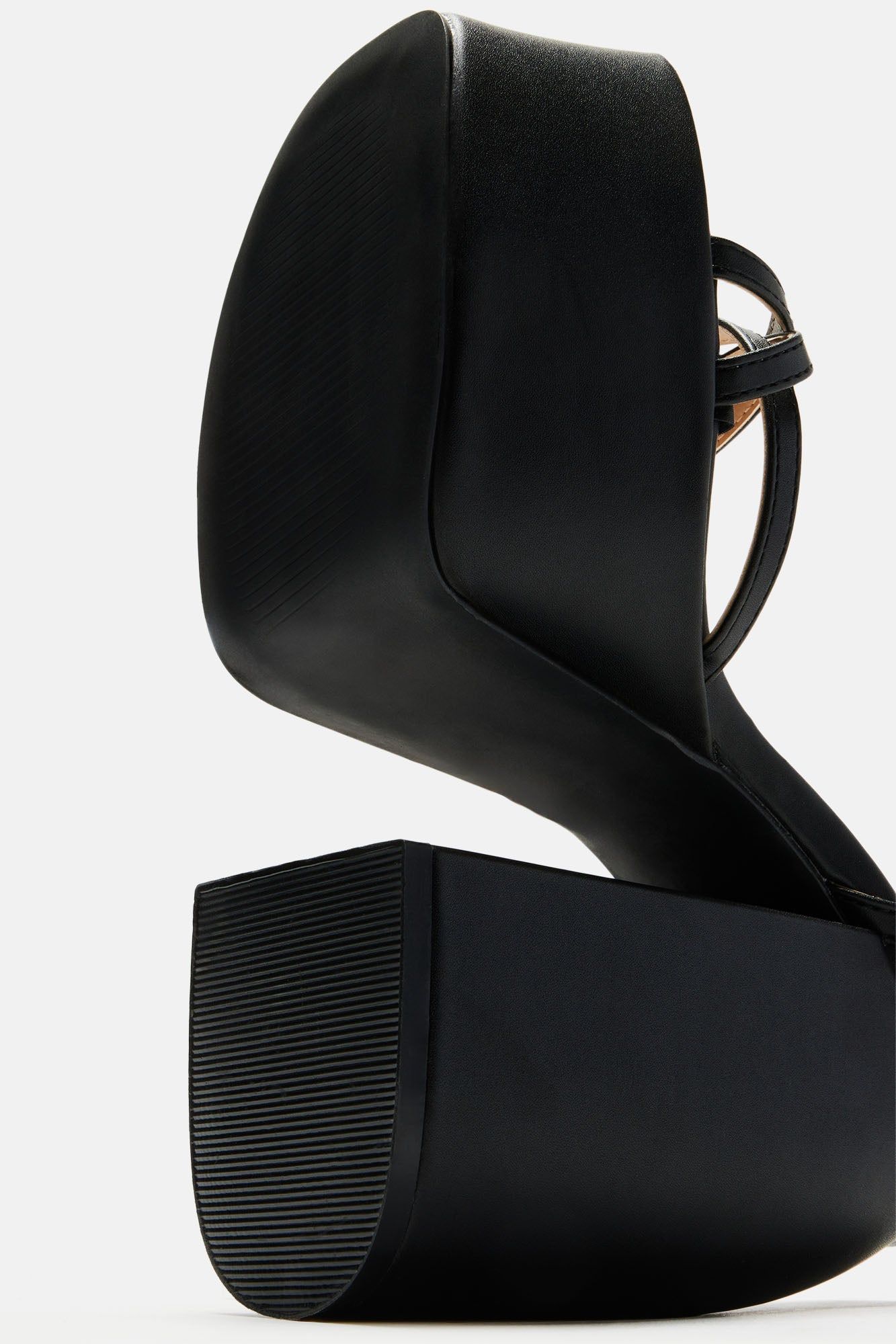 Freya Platform Block Heels - Black sold by Fashion Nova product image thumbnail 5