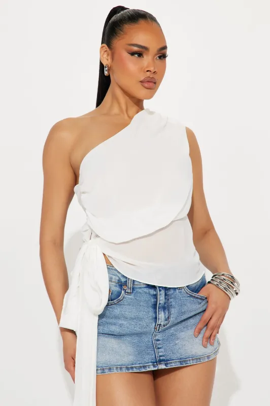 Rowena Blouse Top - Ivory sold by Fashion Nova