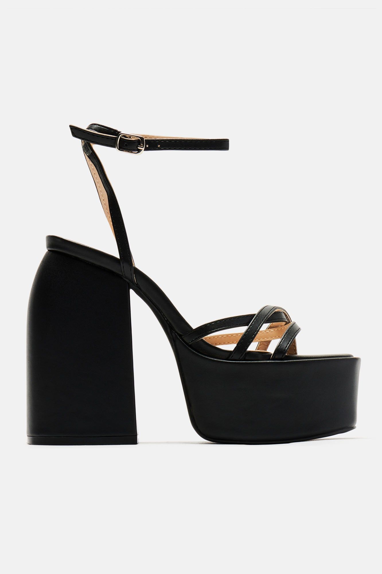 Freya Platform Block Heels - Black sold by Fashion Nova product image thumbnail 4