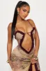 Up To The Wild Maxi Dress - Yellow/combo sold by Fashion Nova