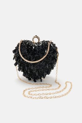 Be My Sweetheart Clutch  - Black made by Fashion Nova