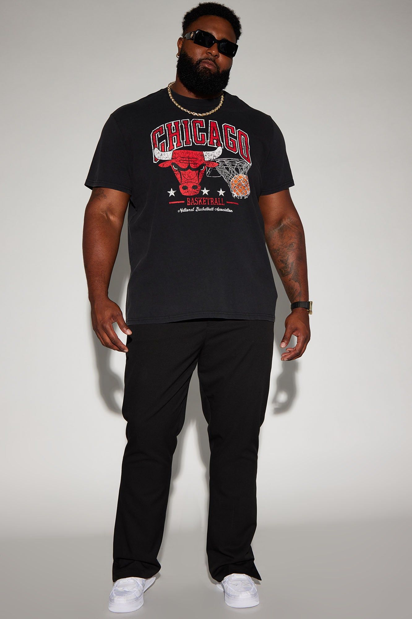 Bulls Step Back Short Sleeve Tee - Black sold by Fashion Nova product image thumbnail 5