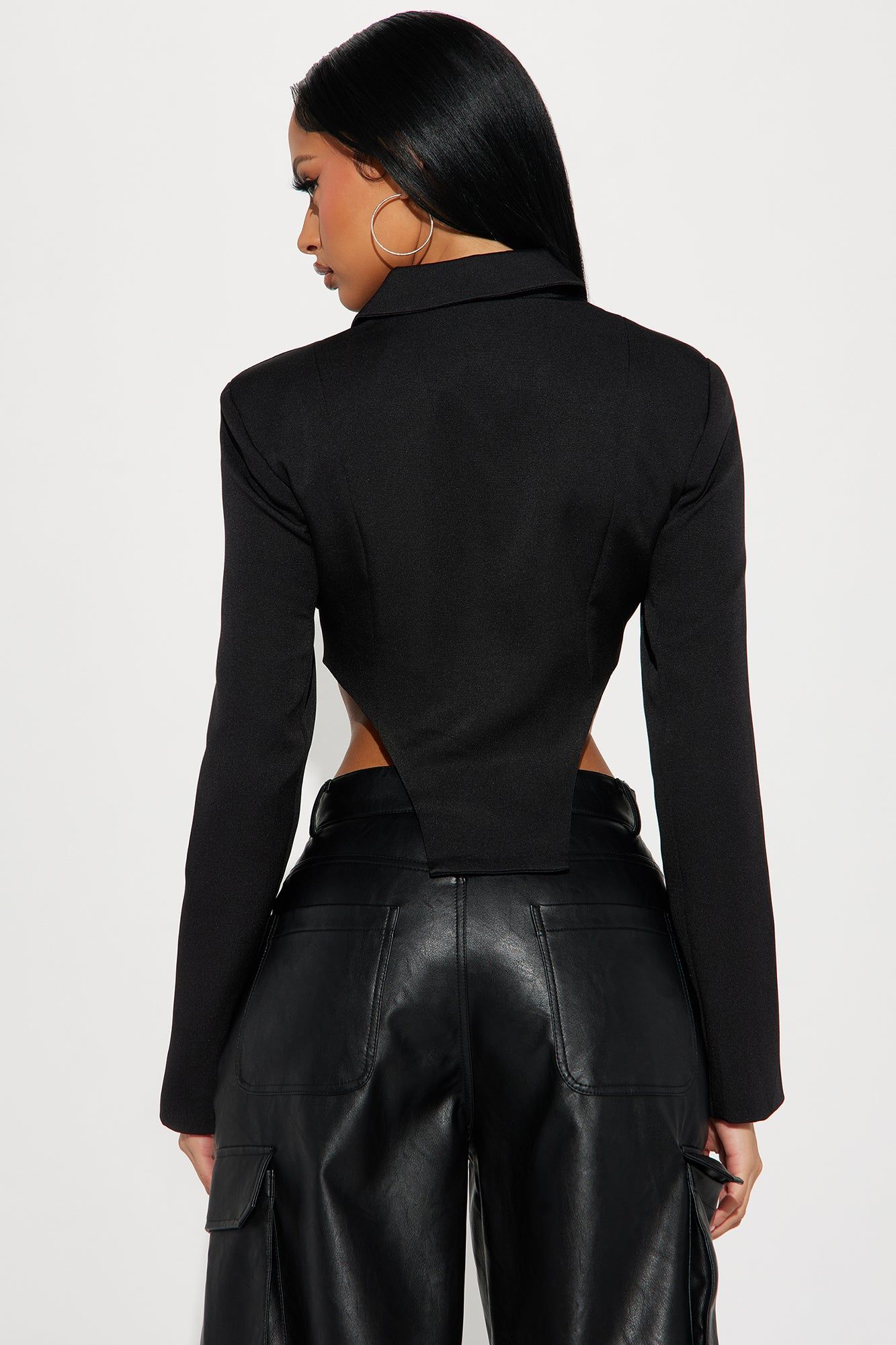 Made You Look Blazer - Black sold by Fashion Nova product image thumbnail 3