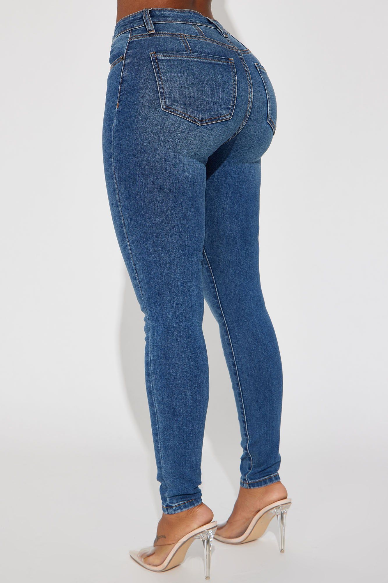 Kiley Control Curvy Stretch Skinny Jeans - Vintage Wash sold by Fashion Nova product image thumbnail 4