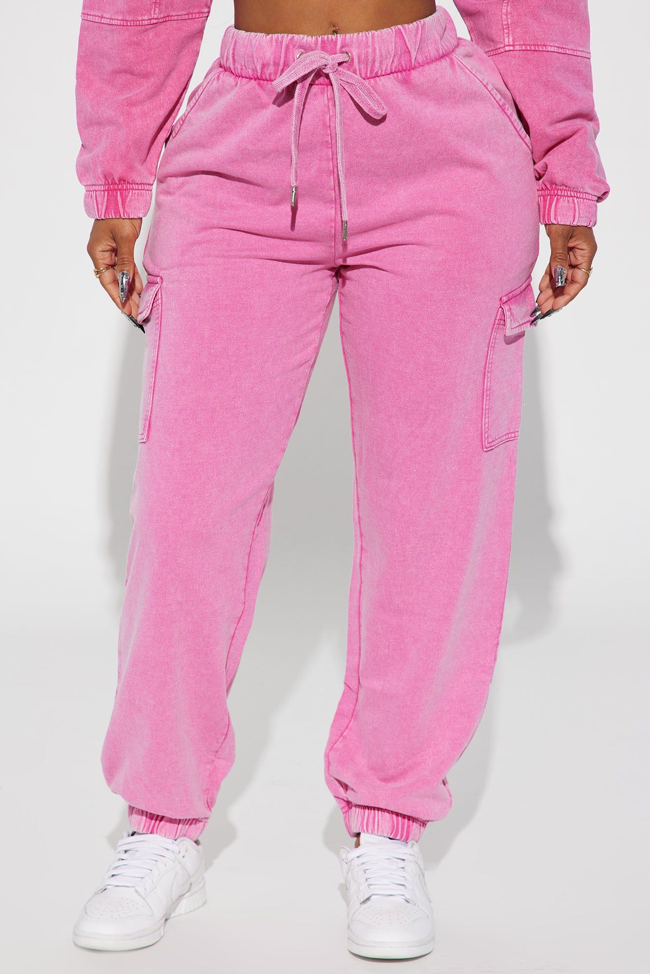 Fiona Fleece Jogger - Fuchsia sold by Fashion Nova product image thumbnail 2