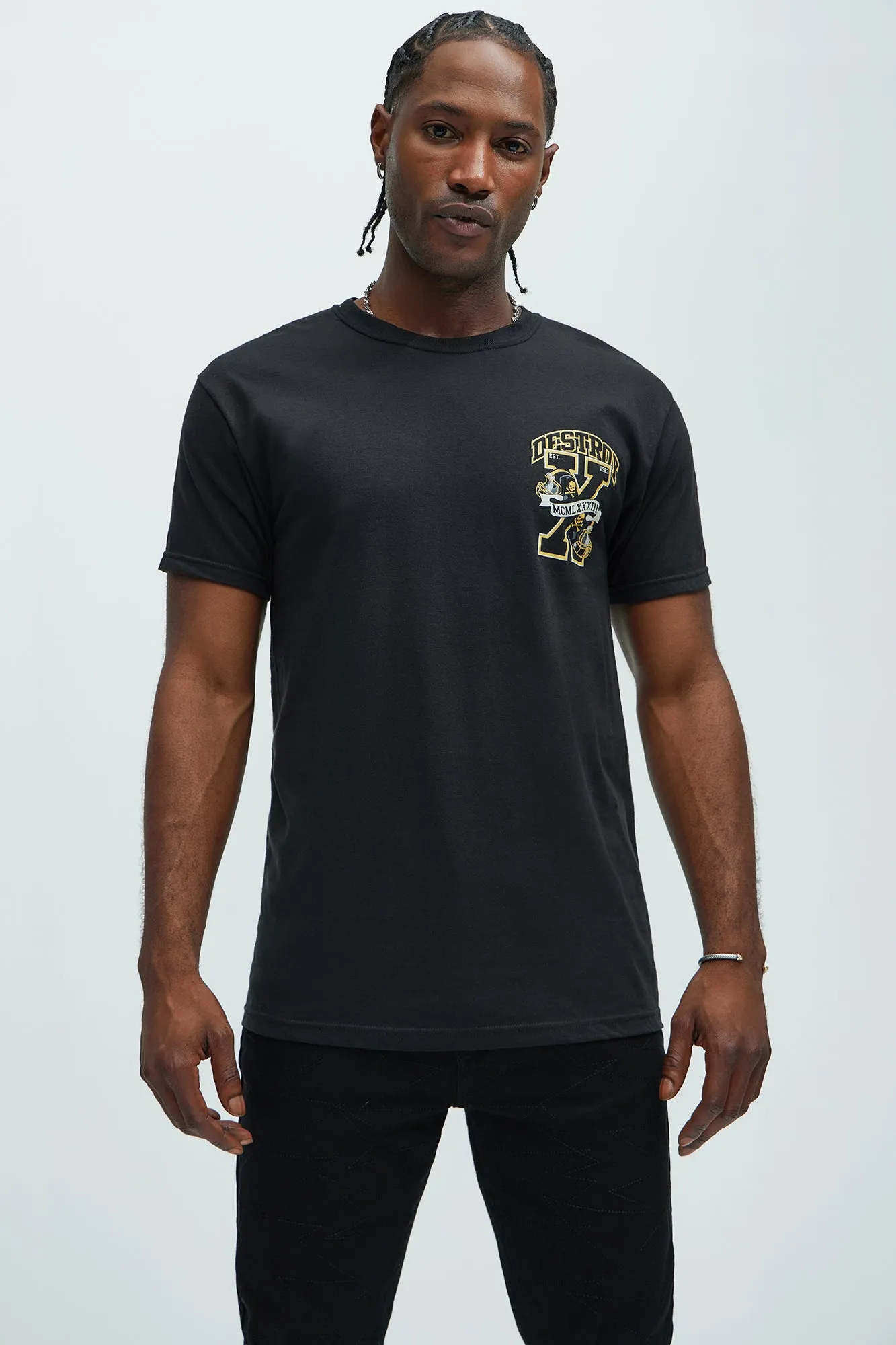 Destroy Est 1983 Short Sleeve Tee - Black sold by Fashion Nova product image thumbnail 3
