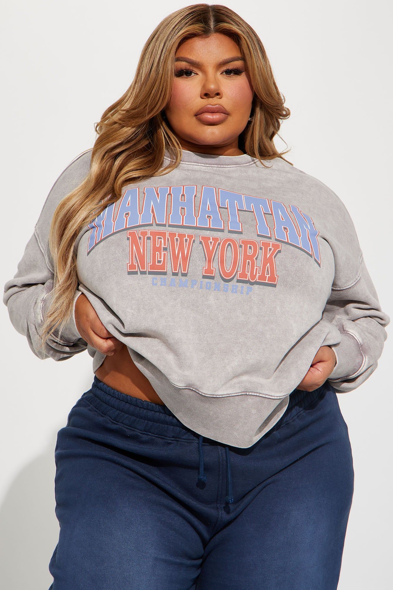 Manhattan Sweatshirt - Grey/combo sold by Fashion Nova product image thumbnail 5