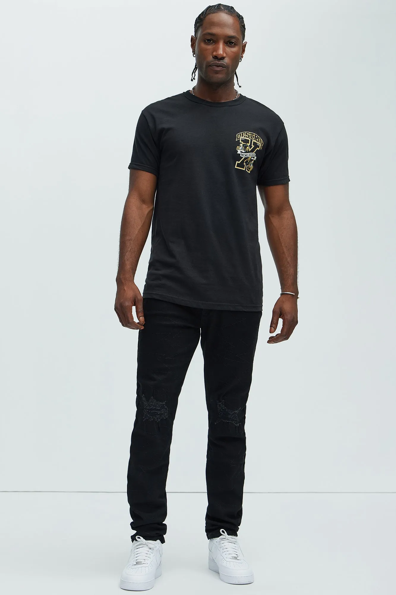 Destroy Est 1983 Short Sleeve Tee - Black sold by Fashion Nova product image thumbnail 5