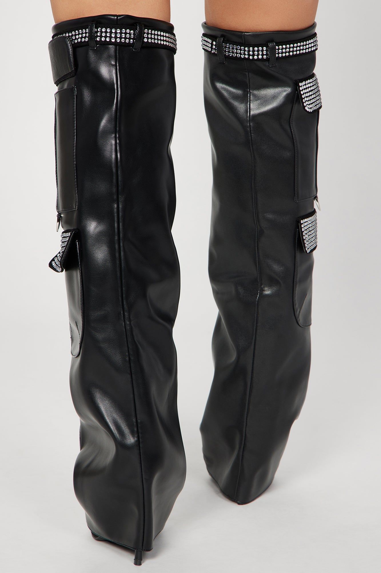 Don't Miss Out Over The Knee Boots - Black sold by Fashion Nova product image thumbnail 4