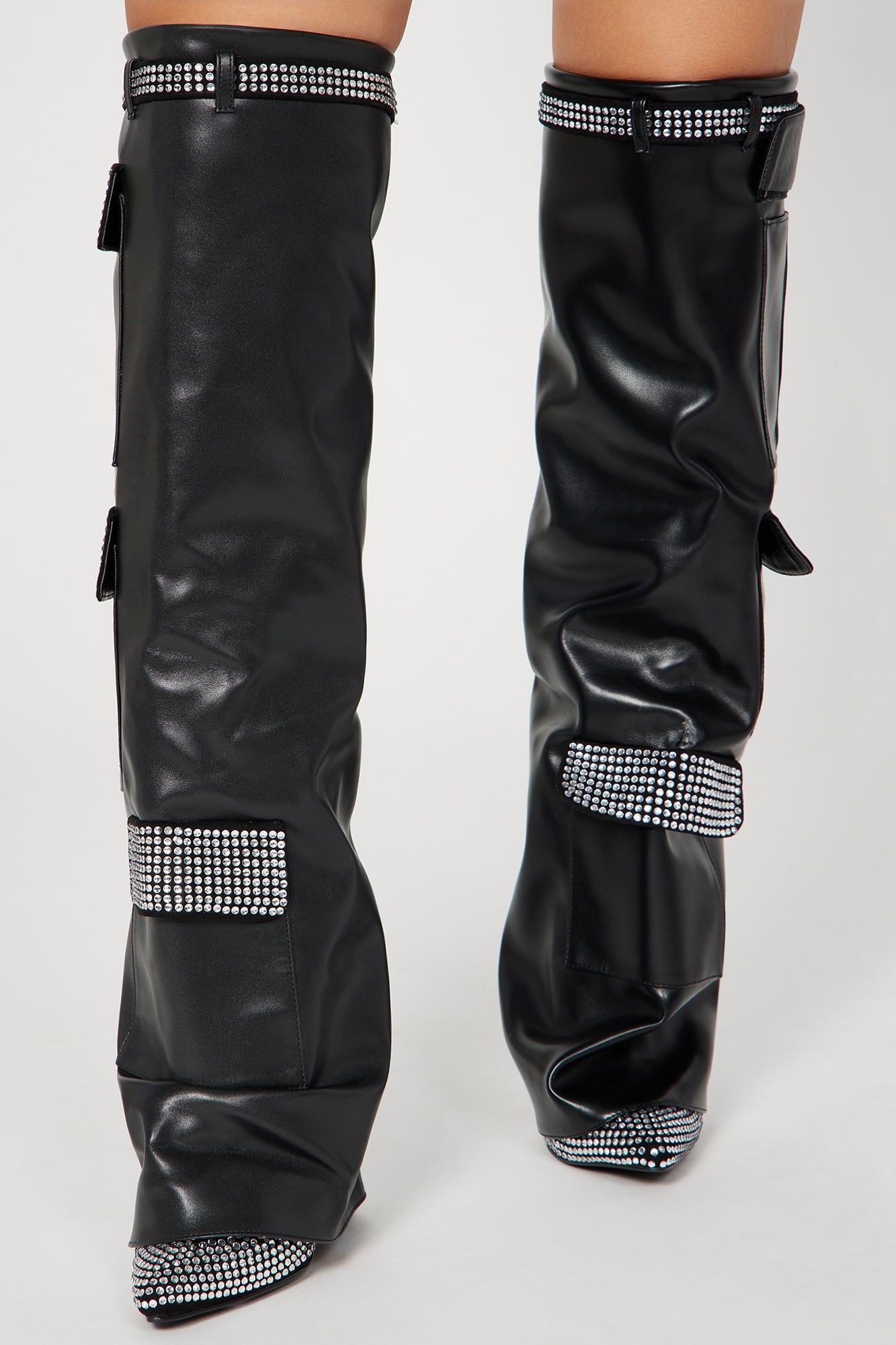 Don't Miss Out Over The Knee Boots - Black sold by Fashion Nova product image thumbnail 2
