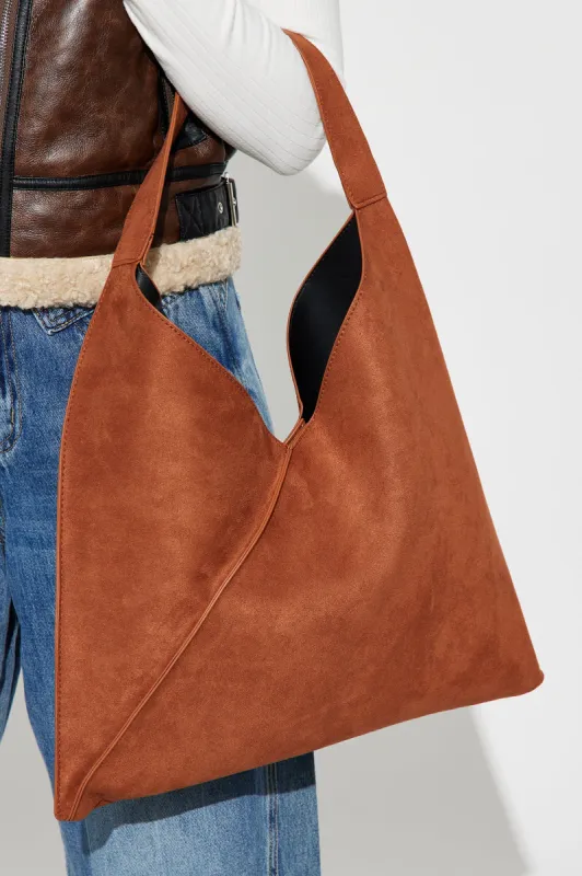 Mocha Monday Tote Bag - Cognac sold by Fashion Nova