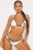 Brooklyn Babe 3 Piece Bikini Set - Ivory/combo sold by Fashion Nova