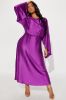 Angelina Satin Maxi Dress - Magenta sold by Fashion Nova