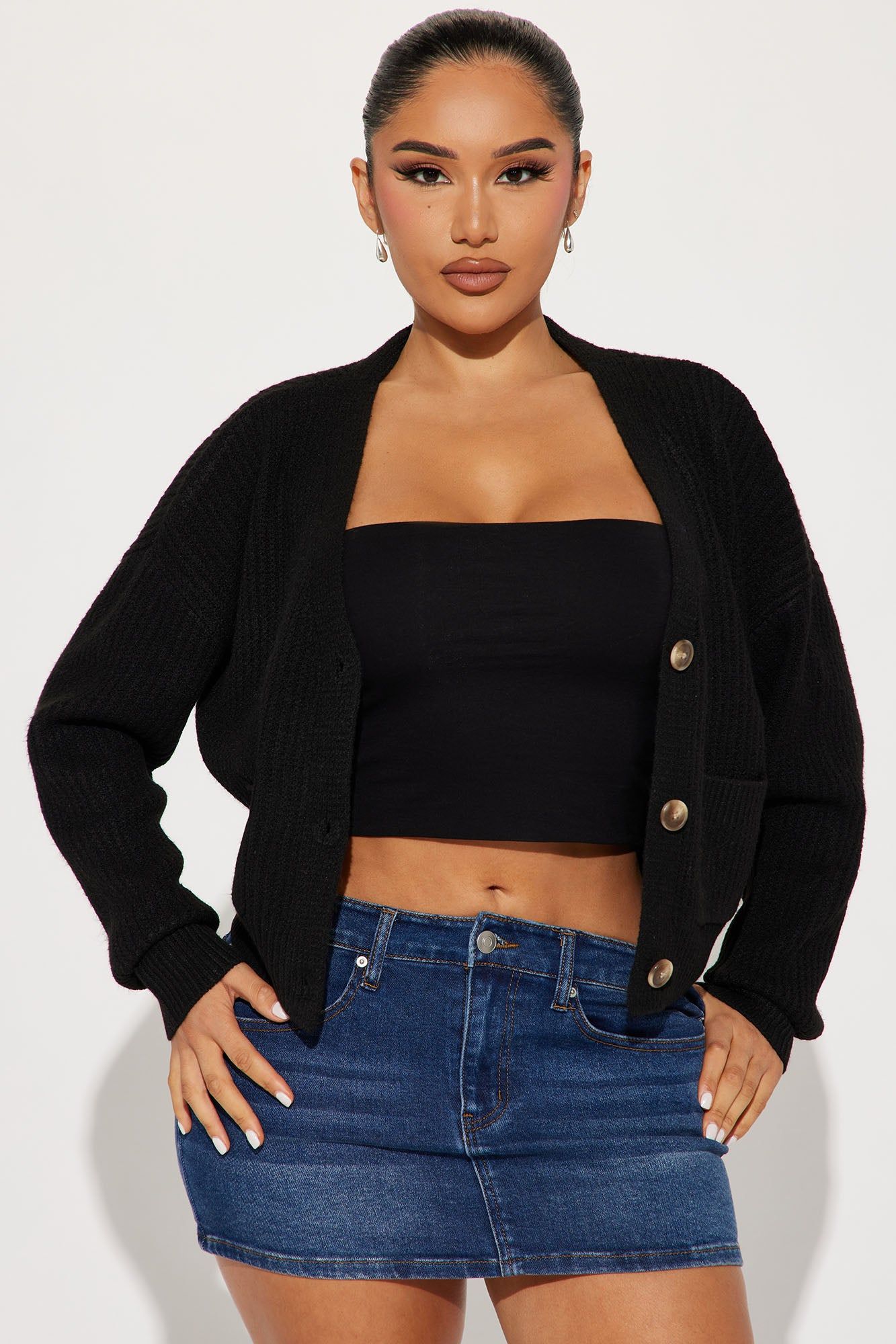 Carolina Cardigan - Black sold by Fashion Nova