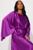 Angelina Satin Maxi Dress - Magenta sold by Fashion Nova