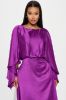 Angelina Satin Maxi Dress - Magenta sold by Fashion Nova