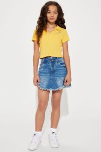 Mini Sierra Denim Skort - Medium Wash sold by Fashion Nova