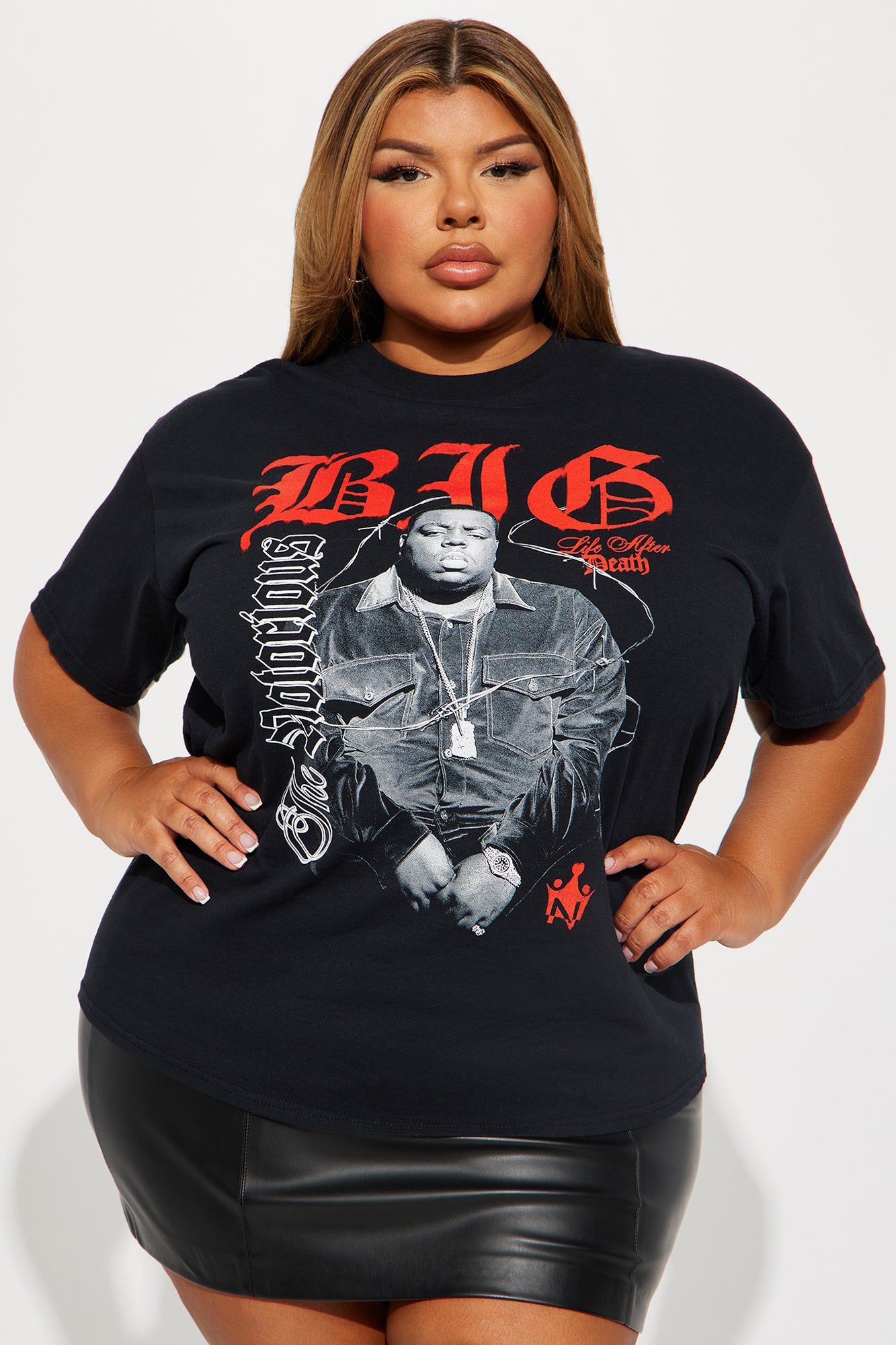 Biggie The Notorious Graphic Tee - Black Wash sold by Fashion Nova product image thumbnail 4