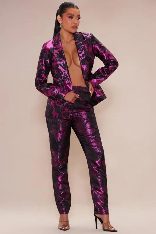 Berlin Floral Suit Set - Purple sold by Fashion Nova