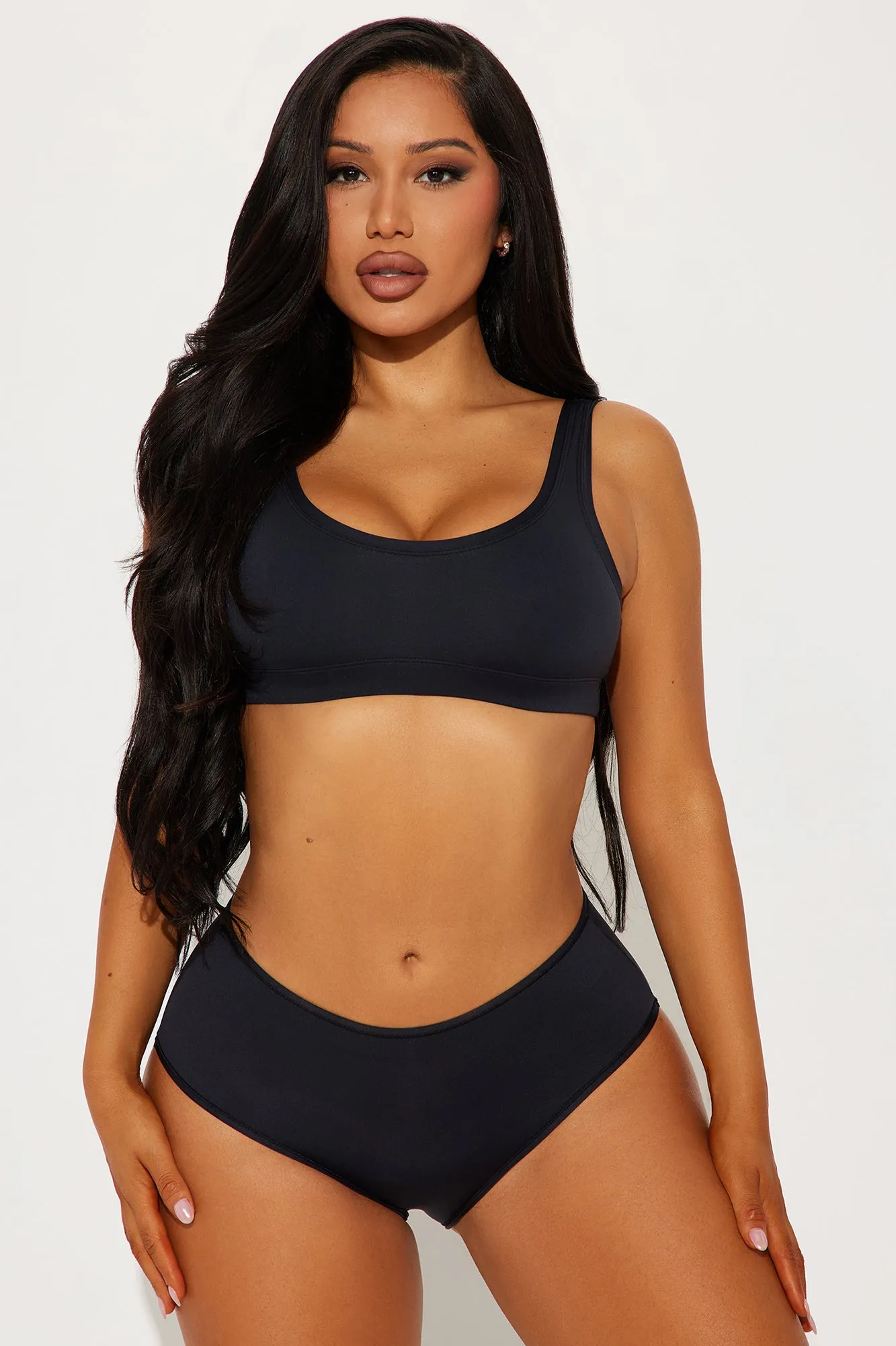 Light As A Feather Microfiber High Waist Brief Panty - Black sold by Fashion Nova product image thumbnail 2