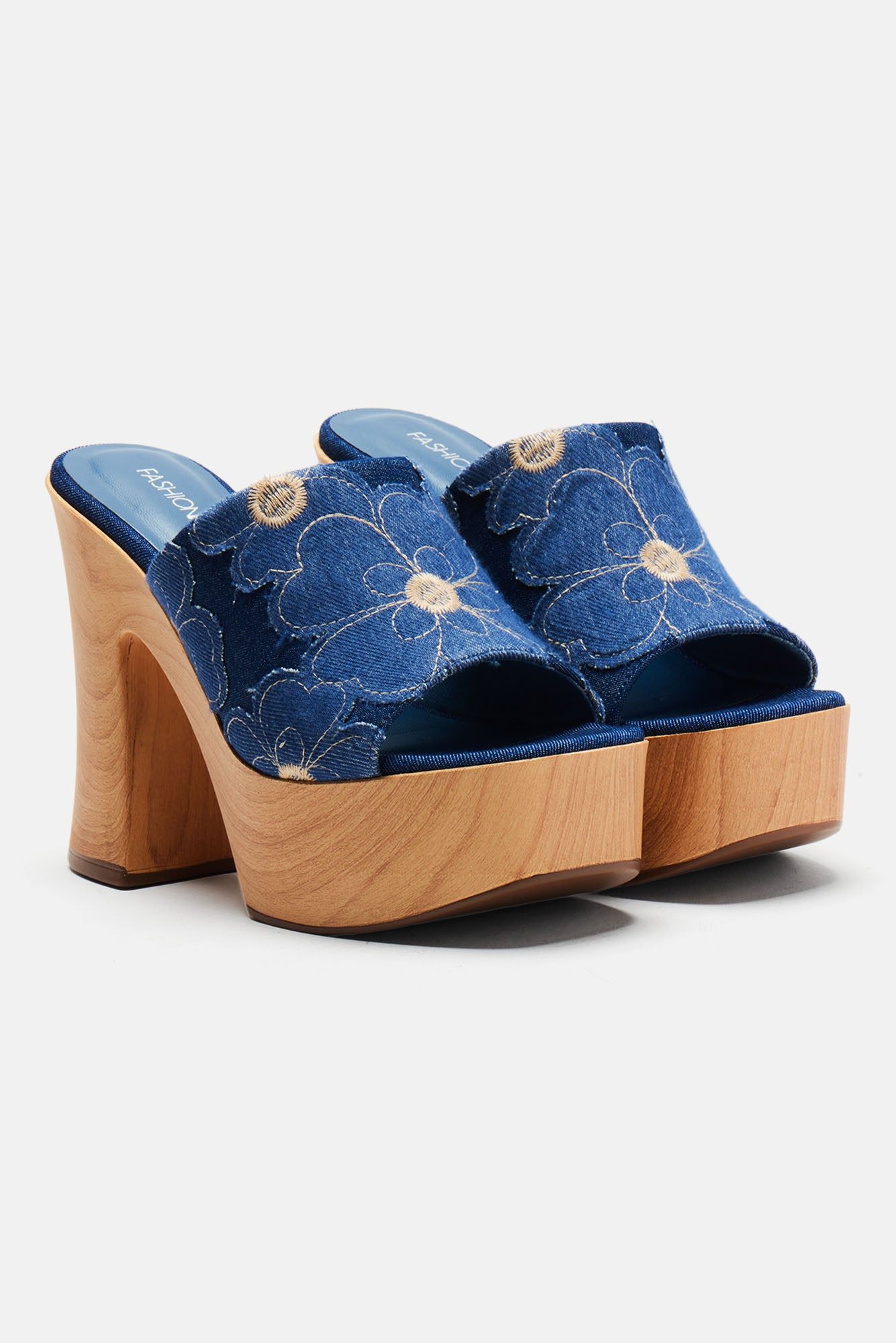 Such A Babe Denim Heels - Blue sold by Fashion Nova product image thumbnail 4