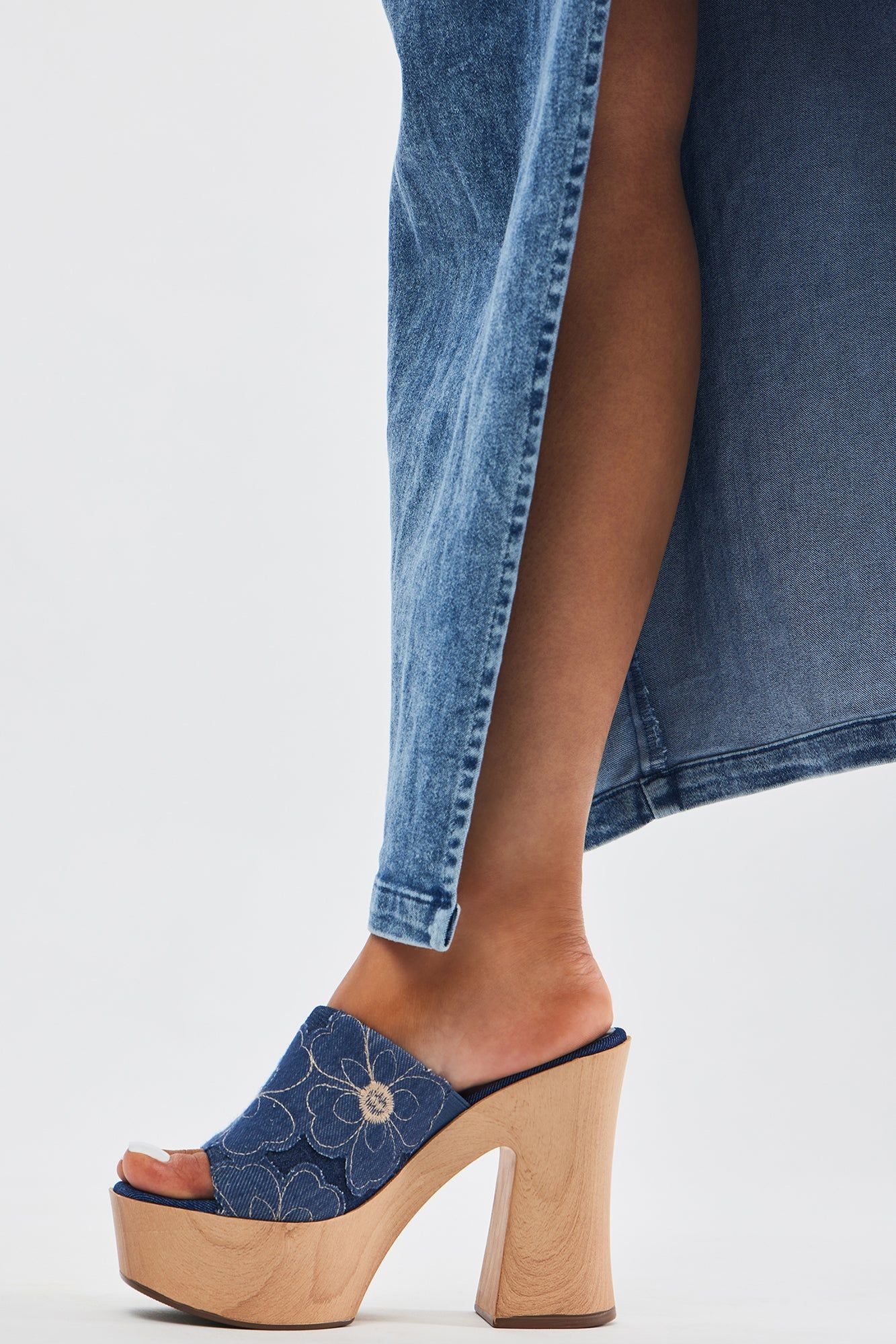 Such A Babe Denim Heels - Blue sold by Fashion Nova product image thumbnail 2