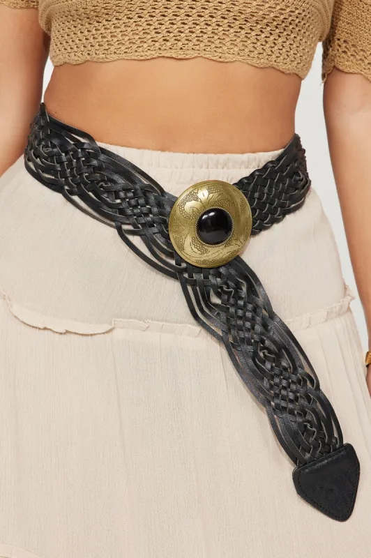 Della Bradied Belt - Black sold by Fashion Nova