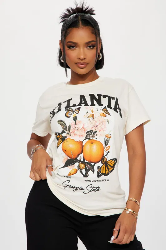 Georgia Peach Graphic Tee - Sand sold by Fashion Nova