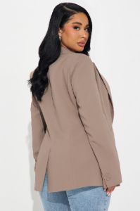Taking Chances Blazer - Mocha sold by Fashion Nova