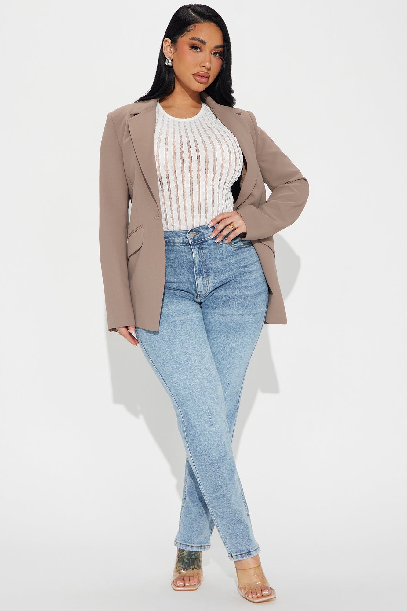 Taking Chances Blazer - Mocha sold by Fashion Nova product image thumbnail 2