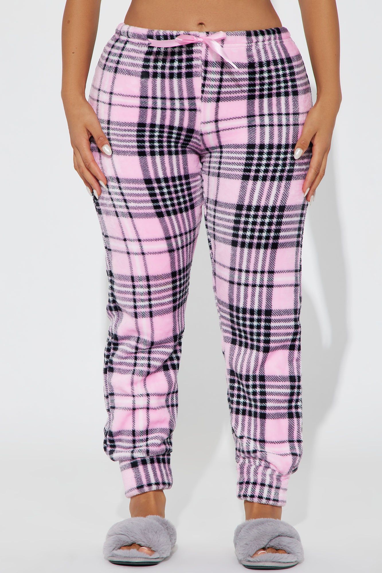 Winter's Favorite Plush PJ Joggers - Pink/combo sold by Fashion Nova product image thumbnail 2