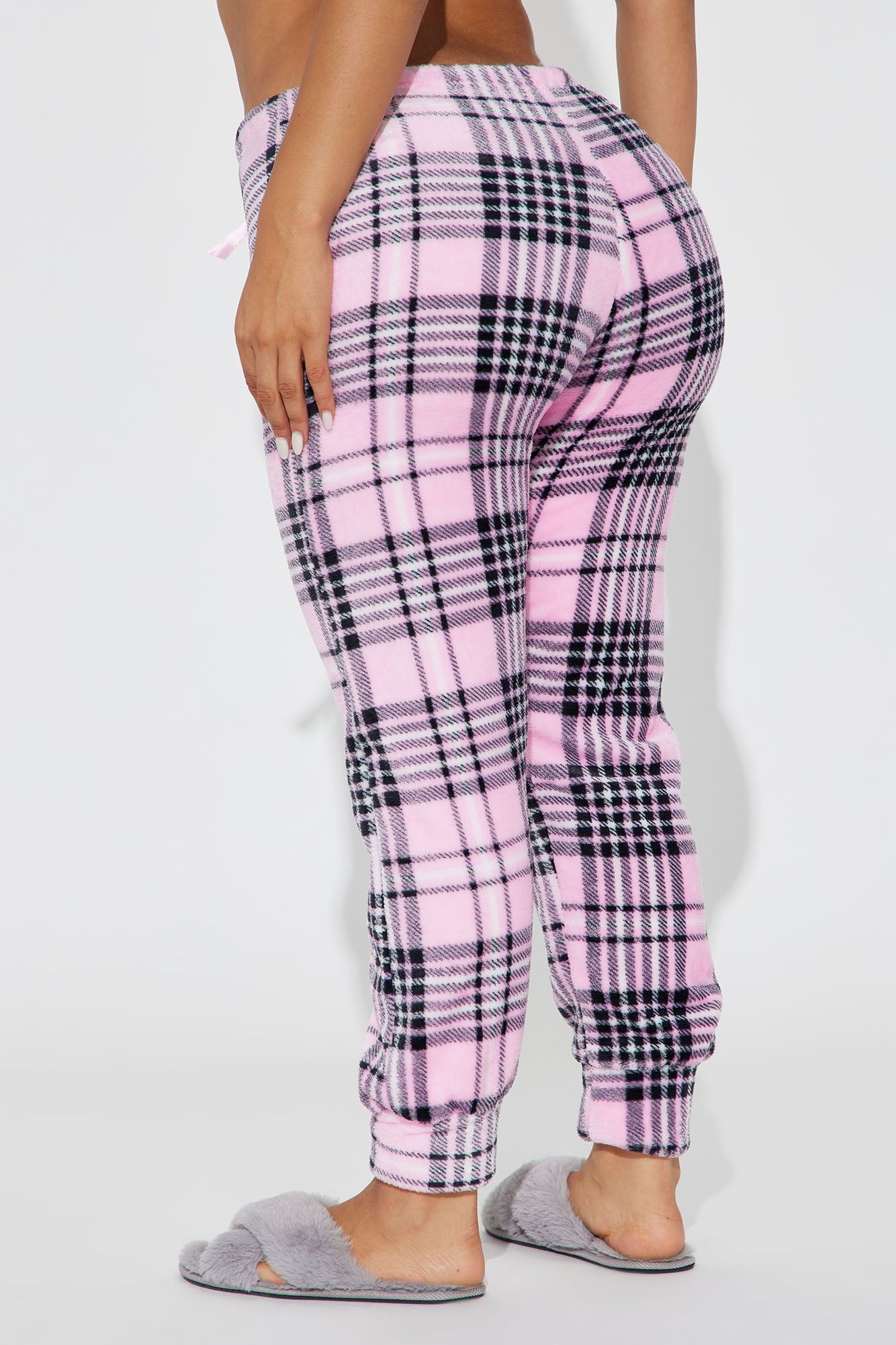 Winter's Favorite Plush PJ Joggers - Pink/combo sold by Fashion Nova product image thumbnail 3