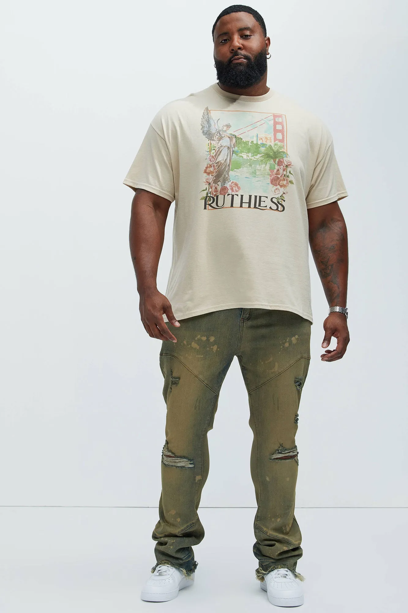Ruthless In The City Short Sleeve Tee - Tan sold by Fashion Nova product image thumbnail 5