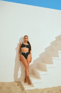 Kennedy 2 Piece Bikini - Black/White sold by Fashion Nova