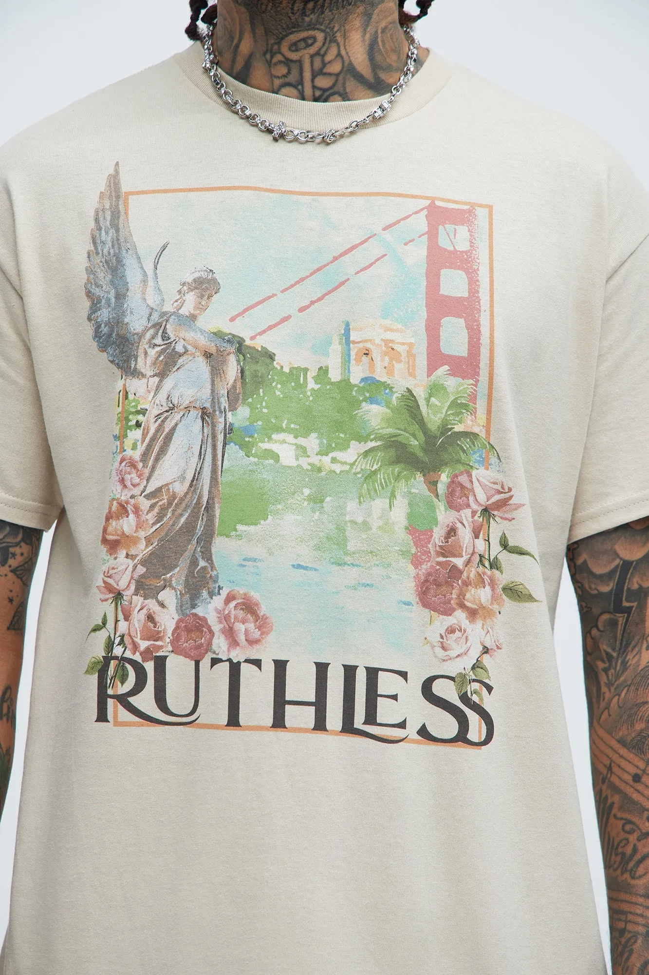 Ruthless In The City Short Sleeve Tee - Tan sold by Fashion Nova product image thumbnail 3