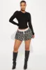 Dorothy Boxer Micro Mini Skort - Black/combo sold by Fashion Nova