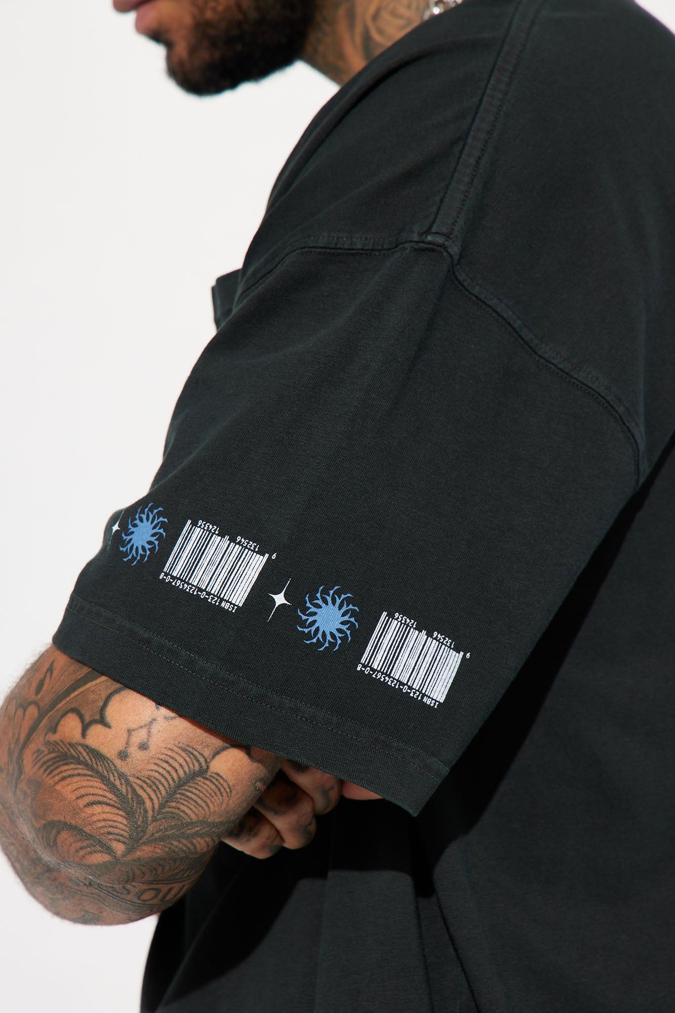 God Bless The King Oversized Crew Neck Tee - Charcoal sold by Fashion Nova product image thumbnail 5