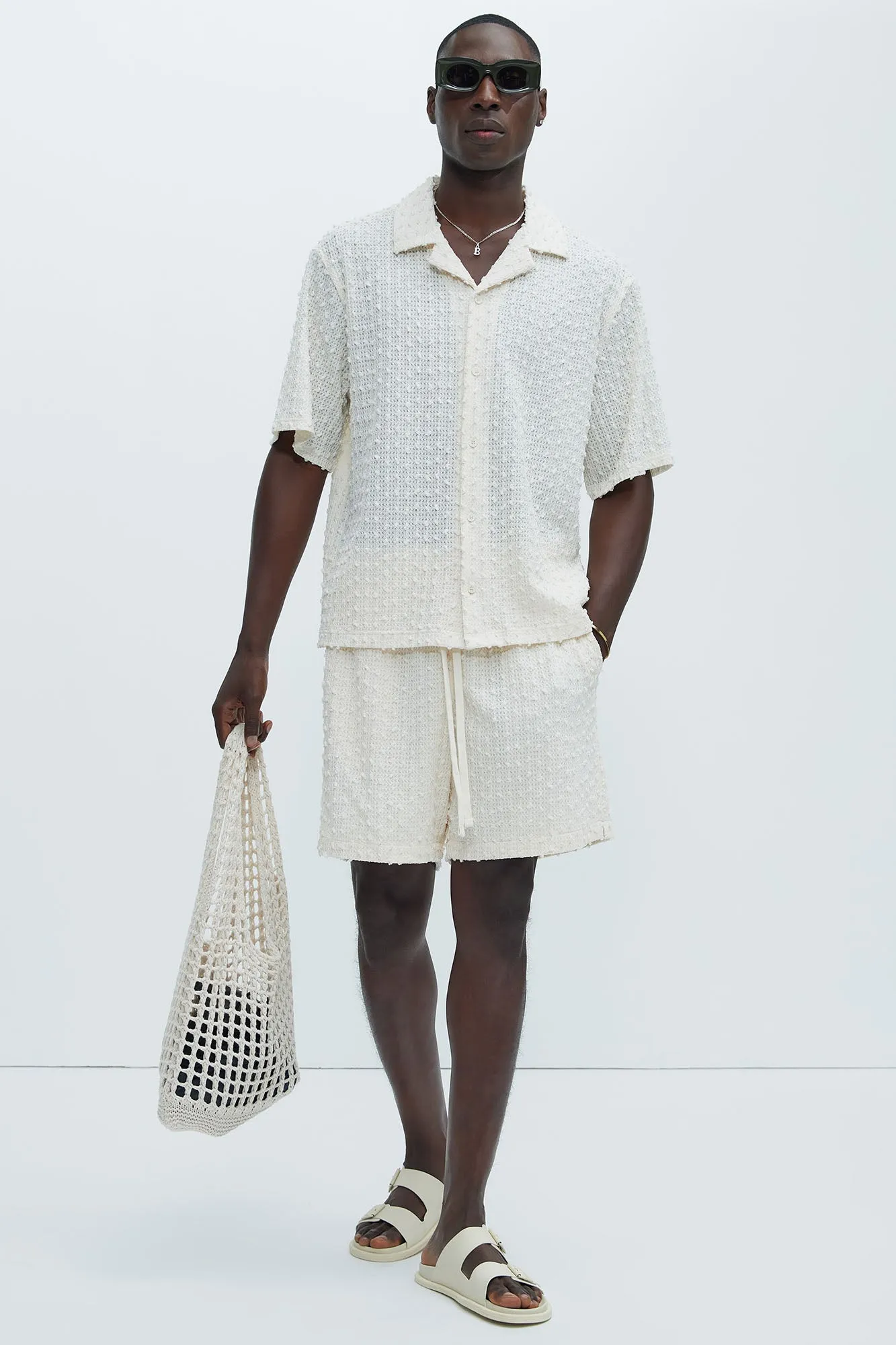 Pop Textured Shirt - Ivory sold by Fashion Nova product image thumbnail 2