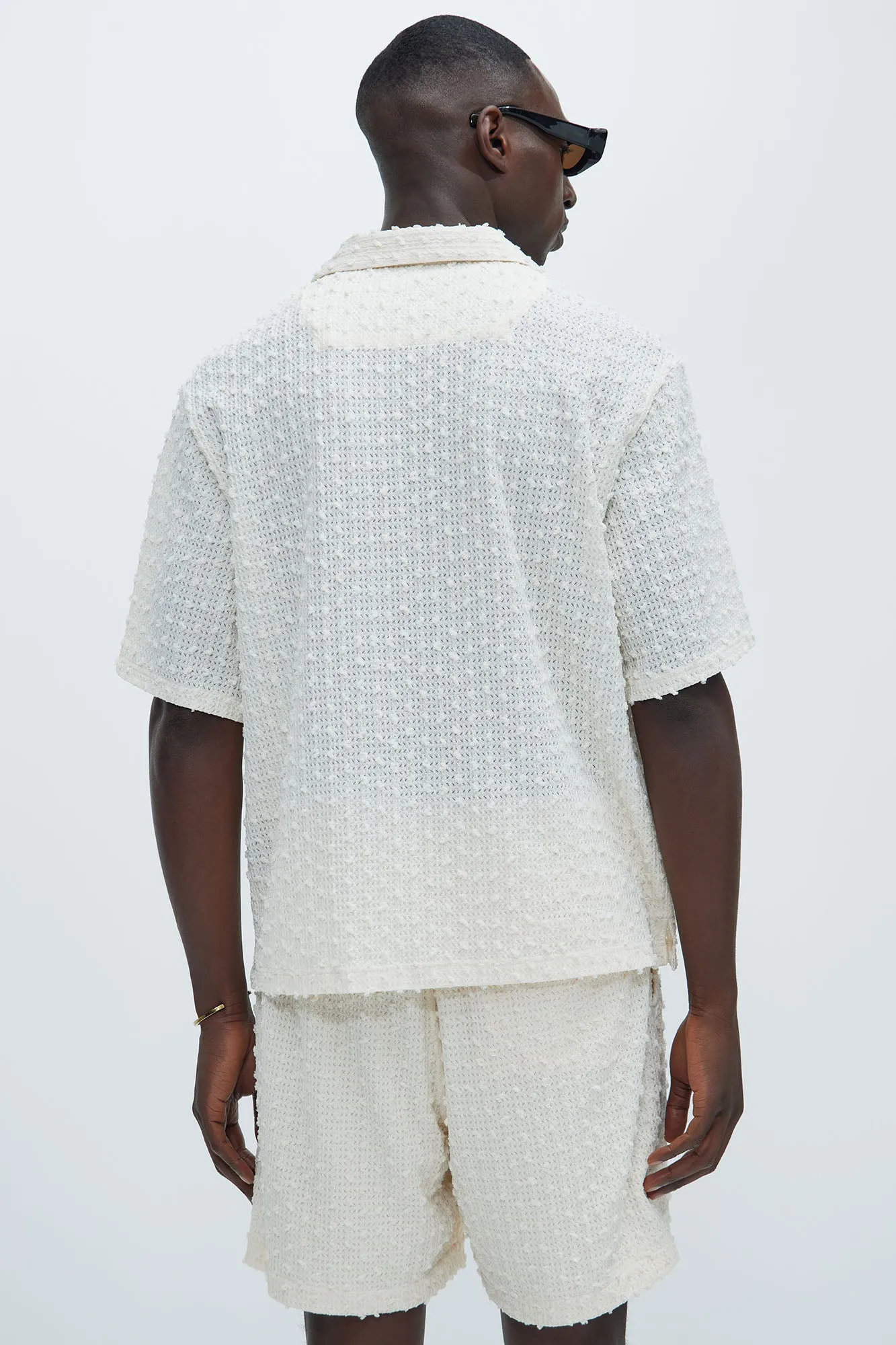 Pop Textured Shirt - Ivory sold by Fashion Nova product image thumbnail 4