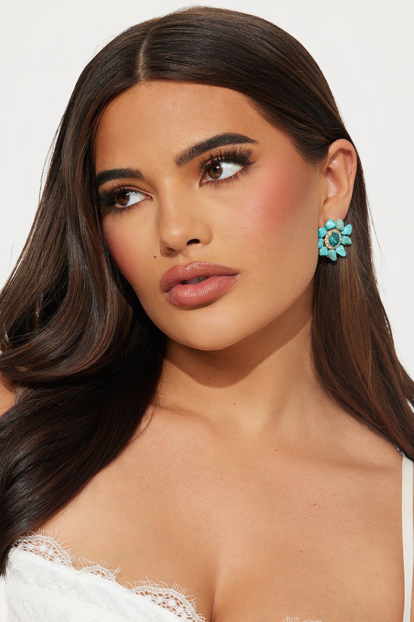 Ariana Stud Earrings - Blue sold by Fashion Nova product image thumbnail 2