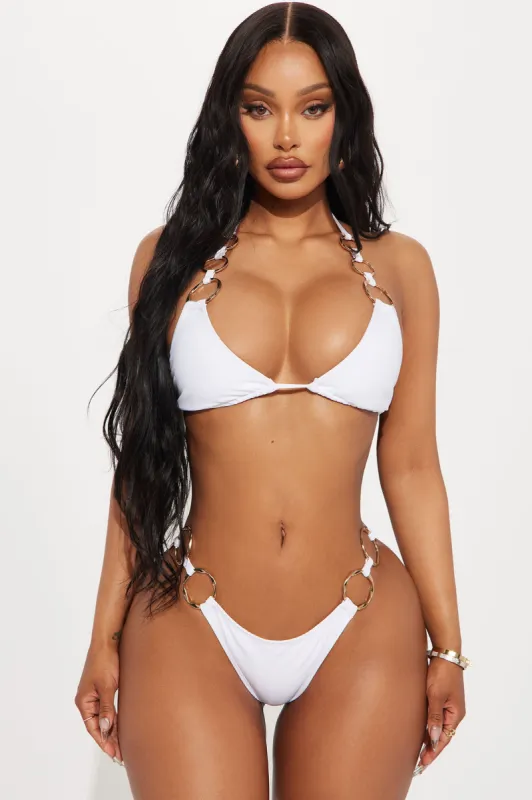 Brooklyn Rings 2 Piece Bikini - White sold by Fashion Nova