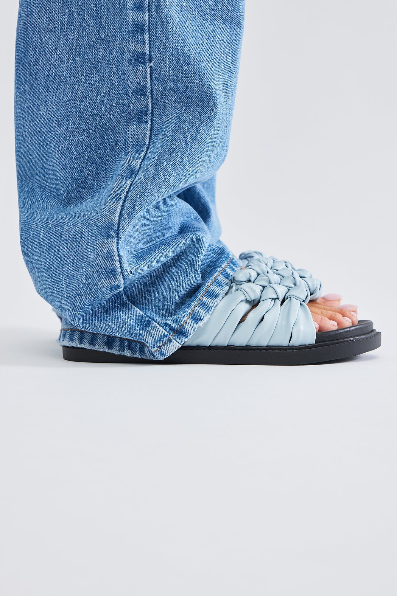 Keep Going Flat Sandals - Blue sold by Fashion Nova product image thumbnail 3