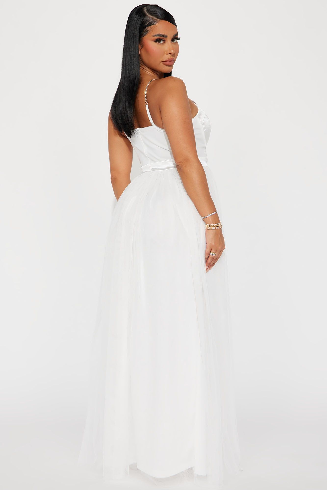 Ellie Tulle Gown - White sold by Fashion Nova product image thumbnail 3