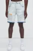 No Fix Stitched Denim Shorts - Light Wash sold by Fashion Nova