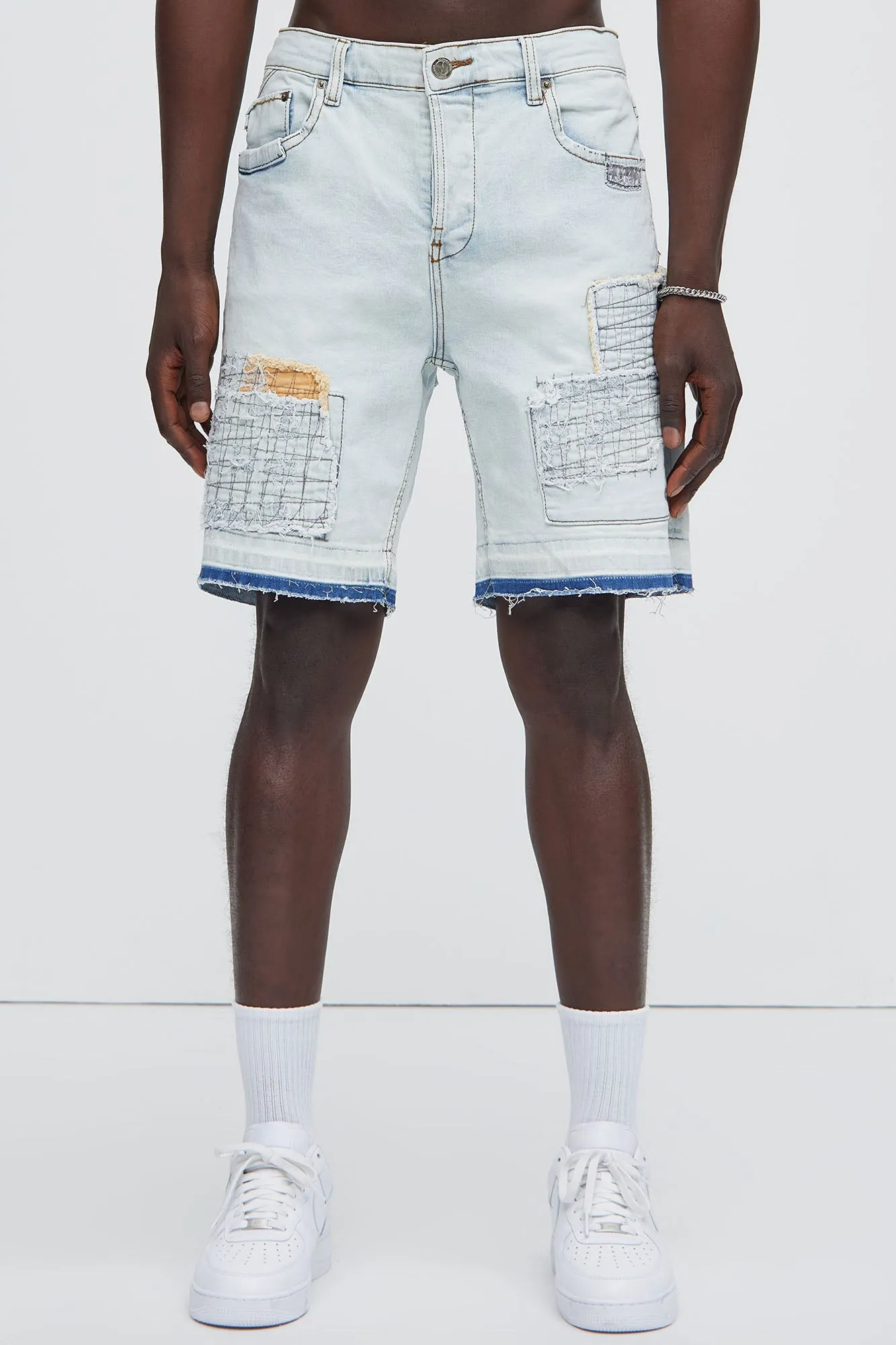 No Fix Stitched Denim Shorts - Light Wash sold by Fashion Nova product image thumbnail 3